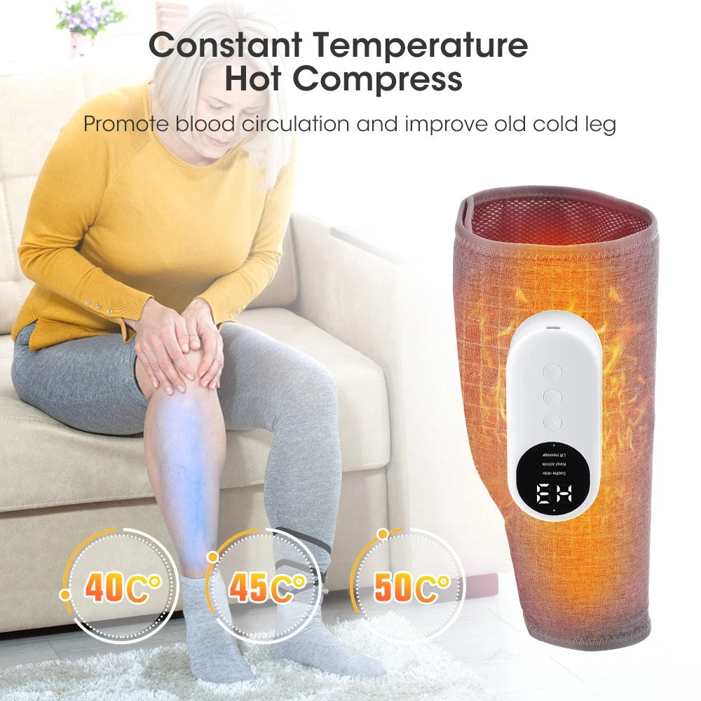 Appareil de Massage par Compression d’Air avec Chauffage – Multi-zones | Jambes, Cuisses, Mollets, Bras !