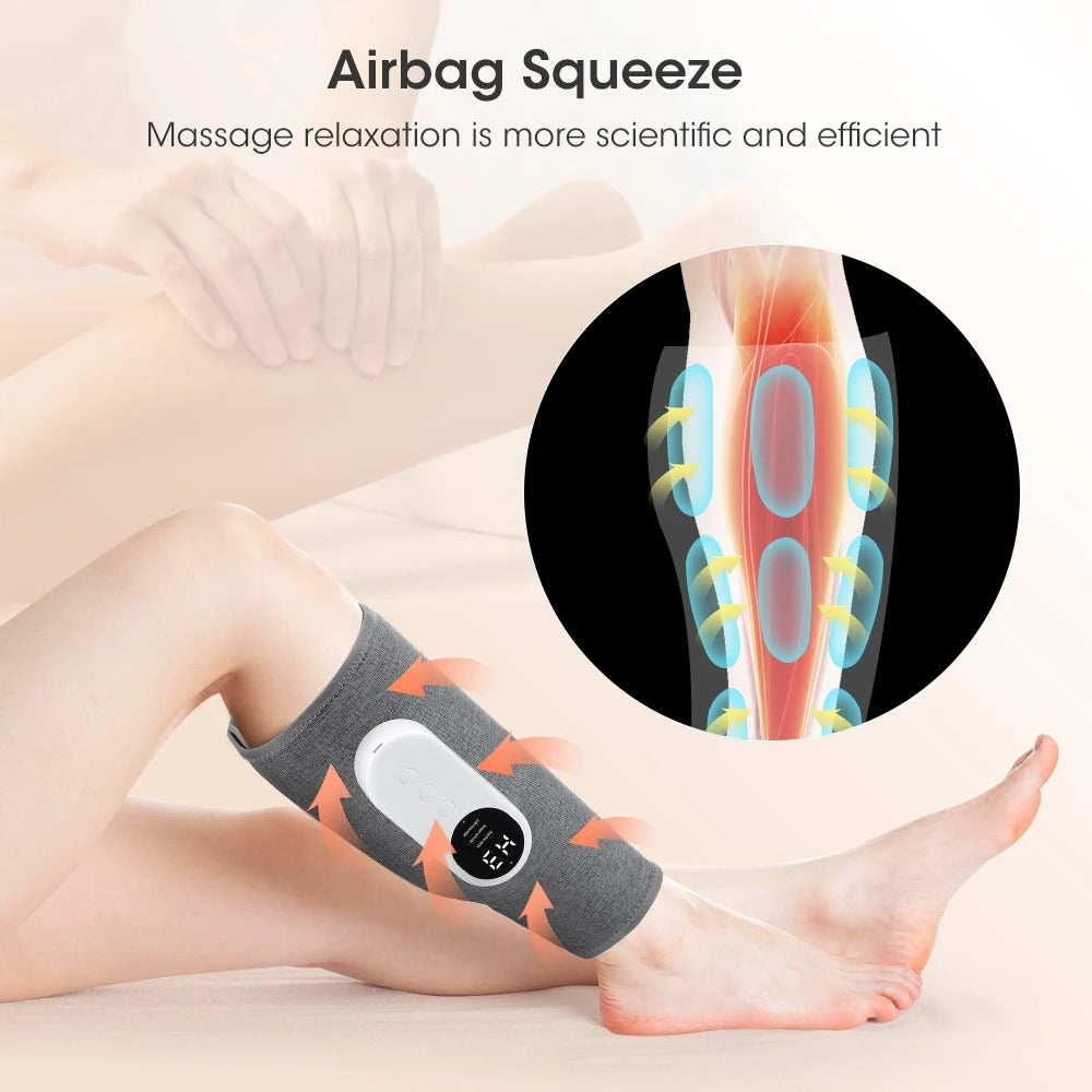 Appareil de Massage par Compression d’Air avec Chauffage – Multi-zones | Jambes, Cuisses, Mollets, Bras !